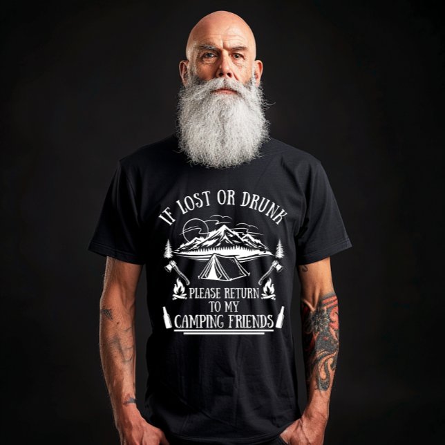 T-shirt Drôle slogan camper camping à boire des paroles (Créateur téléchargé)