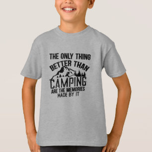 T-shirt Drôle slogan de camping été citations