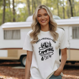T-shirt Drôle slogan de l'équipe de camping camper amis ca