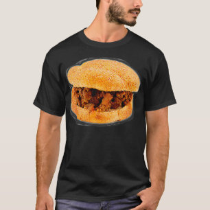 T-shirt Drôle Sloppy Joe amateur de sandwich Halloween cos