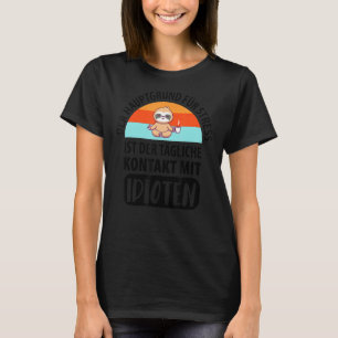 T-shirt Drôle Sloth Dit Employé Bureau du collègue de trav