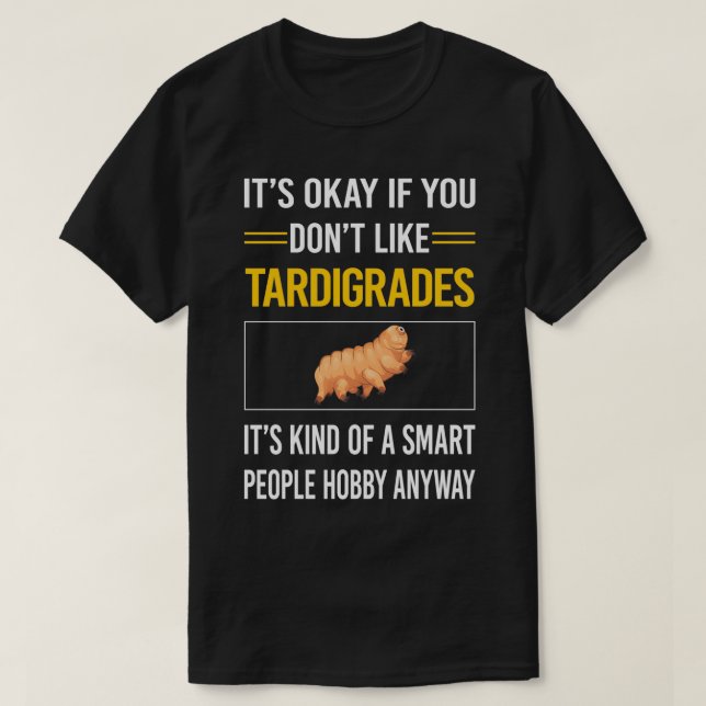 T-shirt Drôle Smart People Tardigrade Tardigra (Design devant)