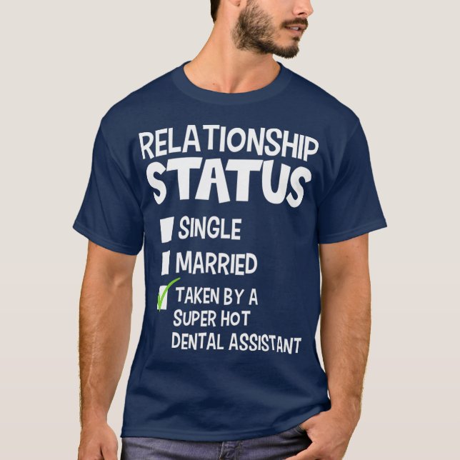 T-shirt Drôle Son et son cadeau Dental Assistant Statut (Devant)