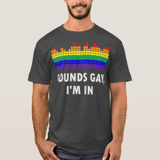 T-shirt Drôle Sonne Gay Je suis dedans Avec Arc En Arc En 