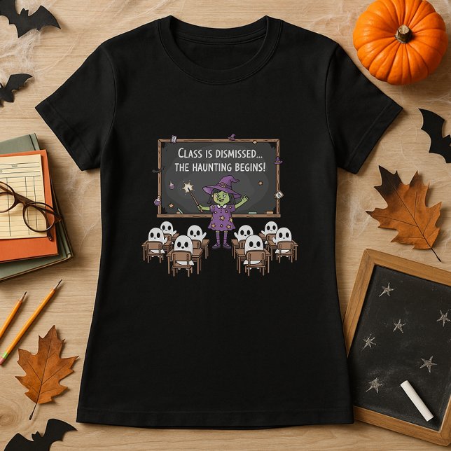 T-shirt Drôle sorcière Halloween enseignant et étudiants f (Créateur téléchargé)