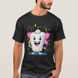 T-shirt Drôle Souriant Dentiste Dentiste Dentiste Dents Sq