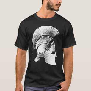 T-shirt Drôle Sparte Casque grec mignon Gladiateur Hommes