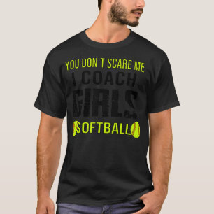 T-shirt Drôle sport entraîneur de softball équipe filles c