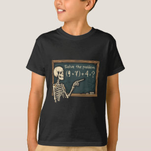 T-shirt drôle squelette Halloween blague 67 Brainr