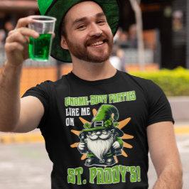 T-shirt Drôle St. Patrick's Day Design avec Gnome