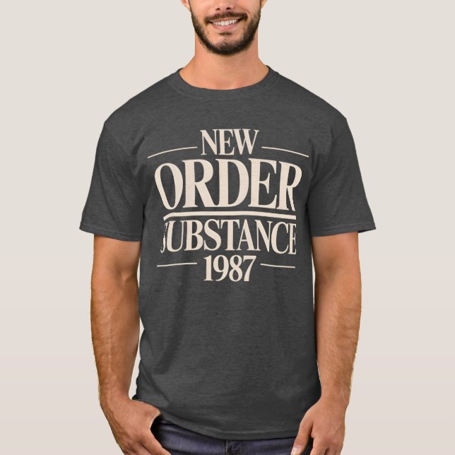 T-shirt Drôle Substance du nouvel ordre 1987 (Devant)