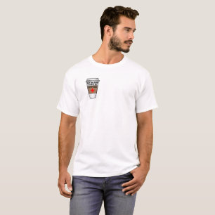 T-shirt drôle sur le café de groupe sanguin
