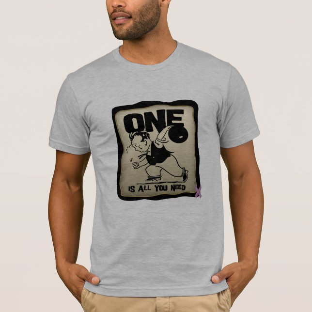 T-shirt Drôle survivant du cancer testiculaire (Devant)
