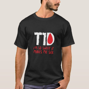 T-shirt drôle T1D G drôle de Wareness de diabèt