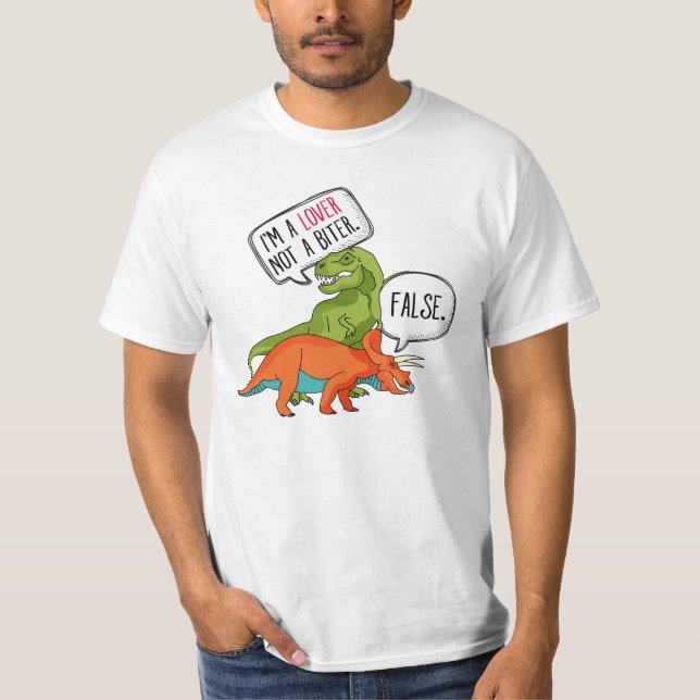 T-shirt Drôle T-Rex Chemise Dinosaur Tricératops Je suis u (Devant)