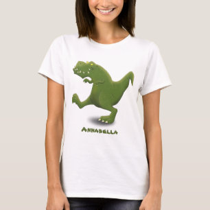 T-shirt Drôle T rex dinosaure dessin animé humour