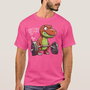 T-shirt Drôle T Rex Dinosaure Weightlifting Gym entraîneme