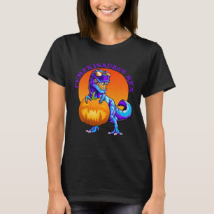 T-shirt Drôle T Rex Halloween PumpkisaurusRex Citrouille D
