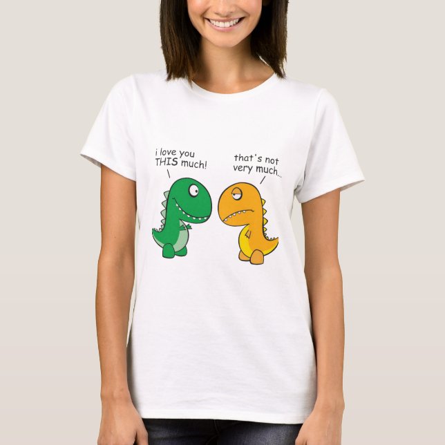 T-shirt drôle-T-Rex-petit-bras-bande dessinée (Devant)