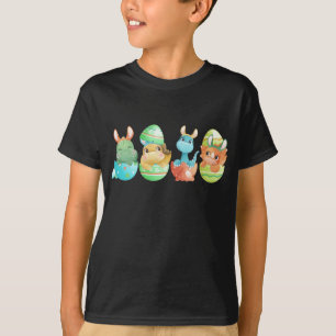 T-shirt Drôle T Rex Rabbit Dinosaure Easter Bunny Egg Cost