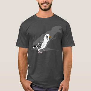 T-shirt Drôle T-rex White Budgie Birb mèmes mignon Parrot