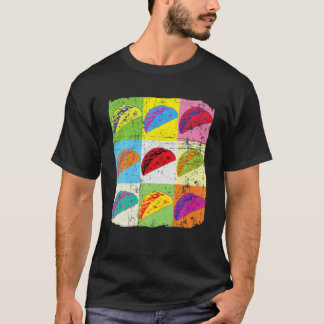 T-shirt Drôle Taco T, Pop Art Taco, Taco Lover