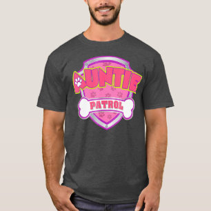 T-shirt Drôle Tante Patrol Chien Maman Papa Pour Hommes F