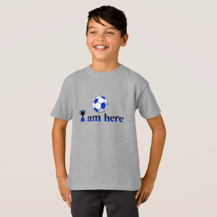 T-shirt Drôle tasse de football - Je suis ici