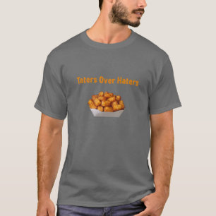 T-shirt Drôle Tatouages De Pomme De Terre Sur Les Hatères