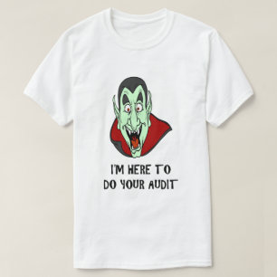 T-shirt Drôle Taxi-Joke Vampire Face IRS Audit Humoristiq