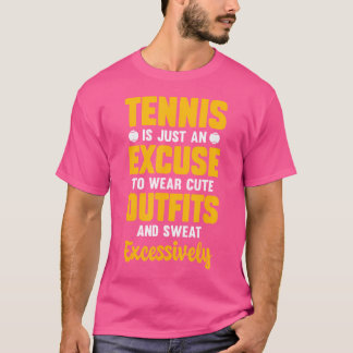 T-shirt Drôle Tennis Jouer Tennis Joueur Sport Raquet B