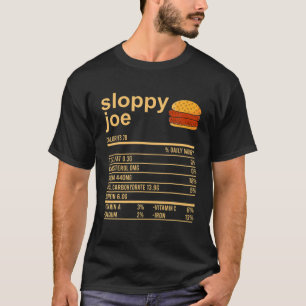 T-shirt Drôle Thanksgiving Nutrition Facts Vêtement, Incli
