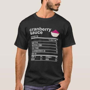 T-shirt Drôle Thanksgiving Sauce Food Shirt Cranberry Nutr