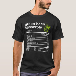 T-shirt Drôle Thanksgiving Tee Green Bean Casserole Nutrit