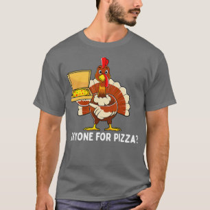 T-shirt Drôle Thanksgiving Turquie Pizza Hommes Enfants Ga