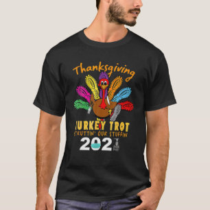 T-shirt Drôle Thanksgiving Turquie Trot