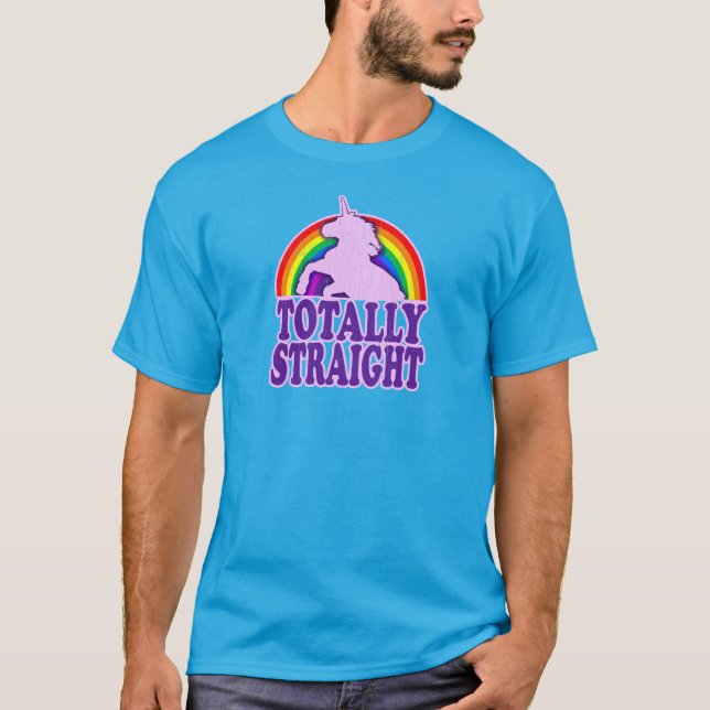 T-shirt Drôle - totalement directement (regard affligé par (Devant)
