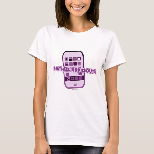 T-shirt Drôle, tout appréhendé jolie carte de téléphone po (Devant)