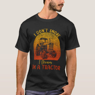 T-shirt Drôle Tracteurs Agricole Mode de vie Fermier Je ne