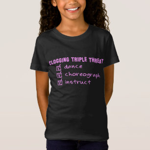 T-Shirt Drôle Triple Menace Clog Dancers Dark