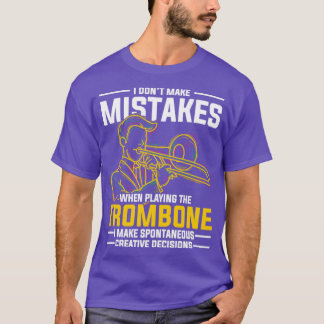 T-shirt Drôle Tromboniste Cadeau Musique Citations Trombon