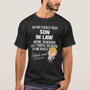 T-shirt Drôle Trump 2020 Vraiment Grand Fils En Droit Gif