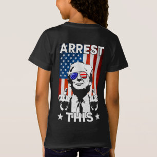 T-Shirt Drôle Trump 2024 Arrêter ce drapeau américain 2 fa