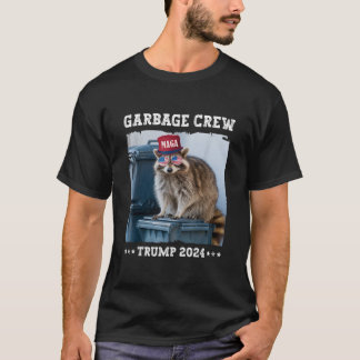 T-shirt Drôle Trump 2024 Républicain Garbage Crew Tee - sh