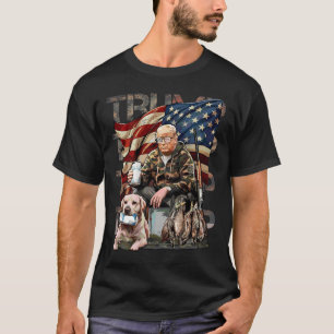 T-shirt Drôle Trump 45 47 Chasse Beer Ducks Us Drapeau Cam