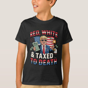 T-shirt Drôle Trump Chemise Rouge Blanc Et Imposé À La Fou