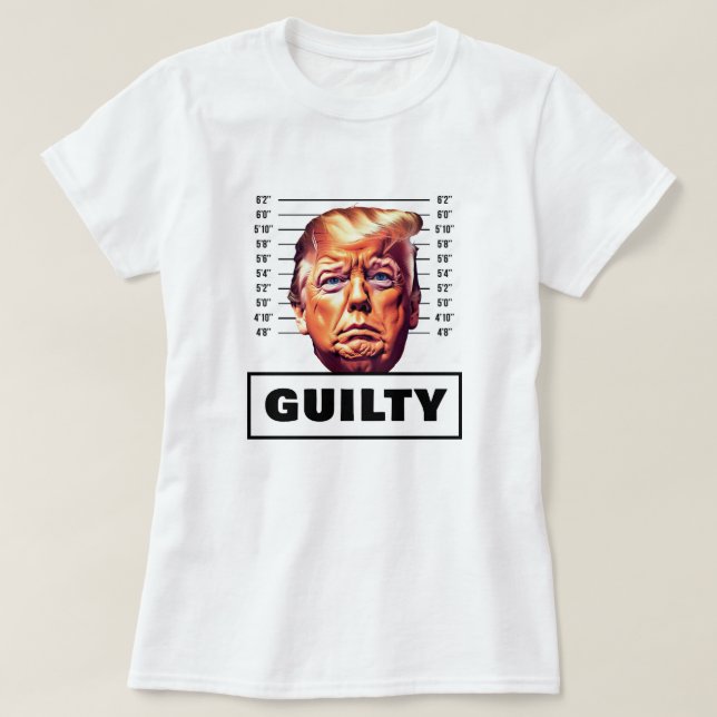 T-shirt Drôle Trump coupable (Design devant)