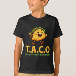 T-shirt Drôle Trump Taco Trump abandonne toujours les poul