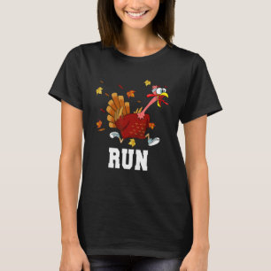 T-shirt Drôle Turquie Courir Costume Thanksgiving Runk Tur