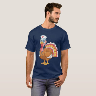 T-shirt Drôle Turquie Infirmière Costume Thanksgiving Cade